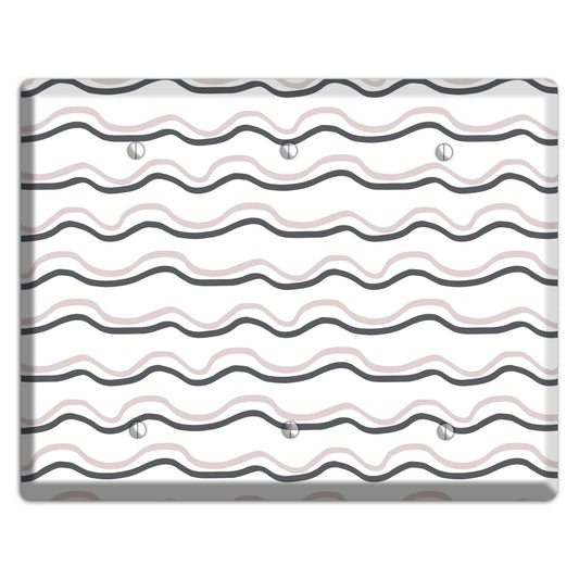 Abstract 30 3 Blank Wallplate