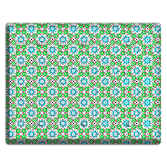 Green Foulard 5 3 Blank Wallplate