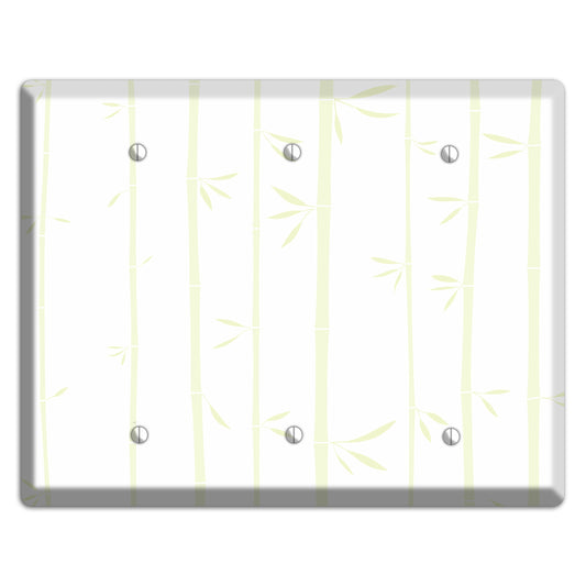 Light Green Bamboo 3 Blank Wallplate