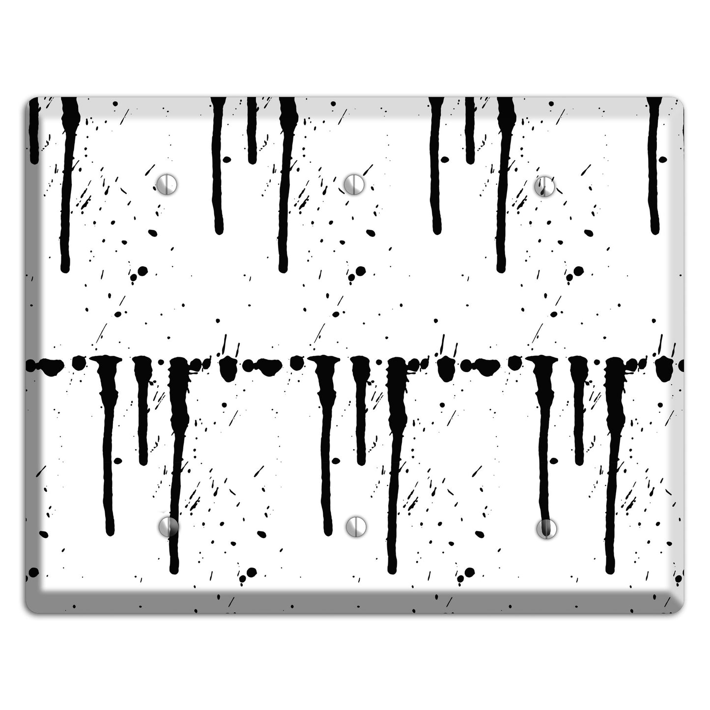 Ink Drips 2 3 Blank Wallplate