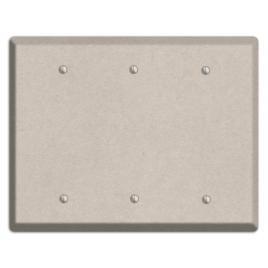 Bison Hide Kraft 3 Blank Wallplate