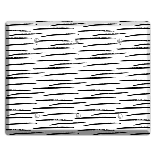 Ink Brushstrokes 9 3 Blank Wallplate