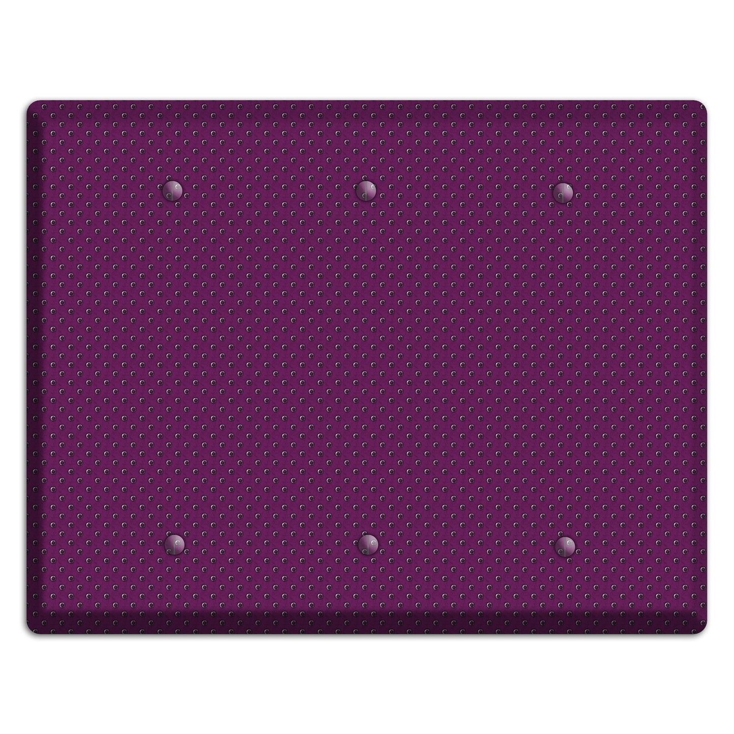 Purple Small Dots 3 Blank Wallplate