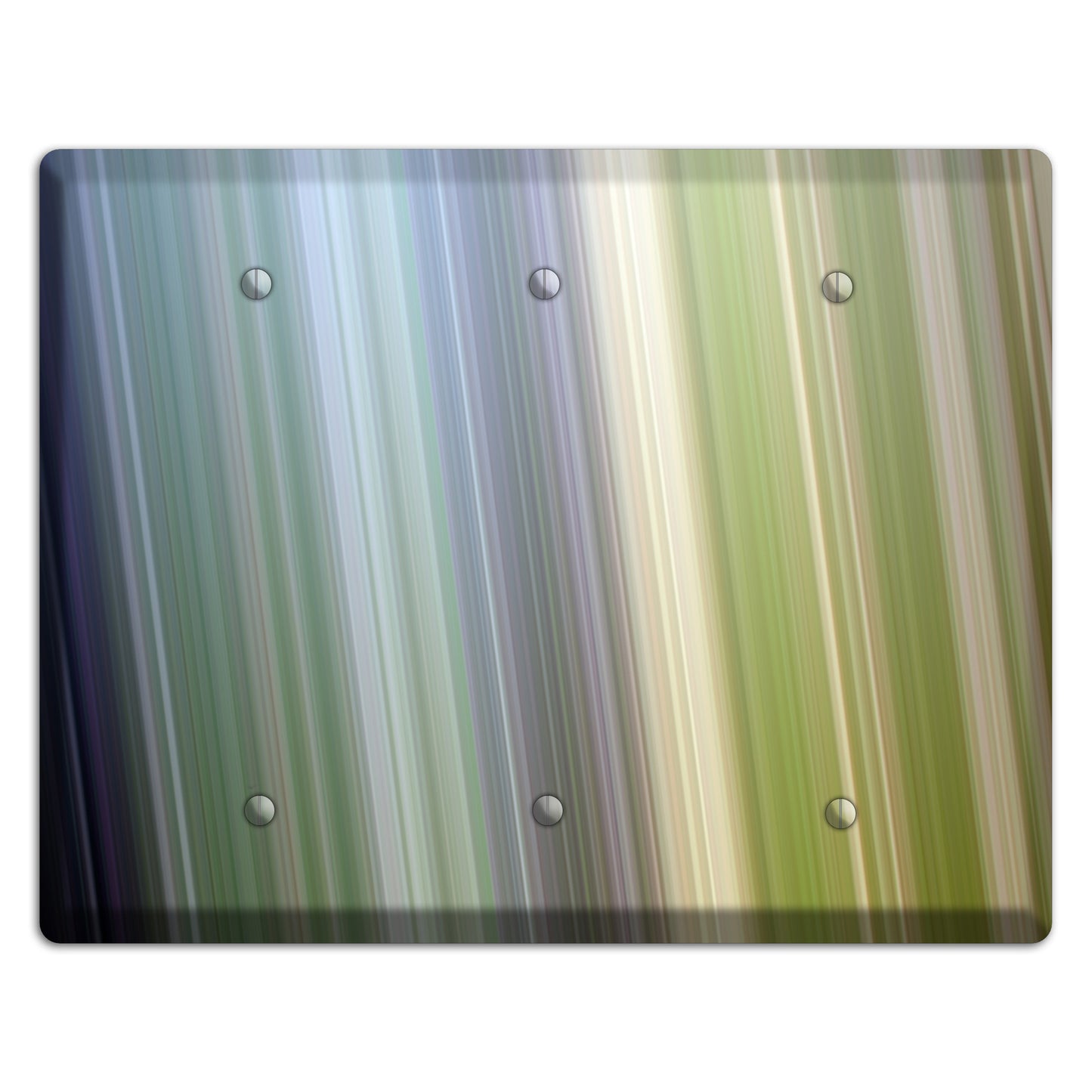 Purple and Green Ray of Light 3 Blank Wallplate