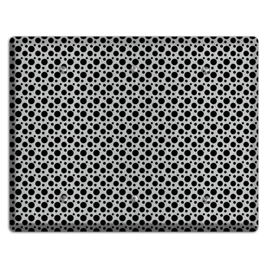 Small and Tiny Polka Dots Stainless 3 Blank Wallplate