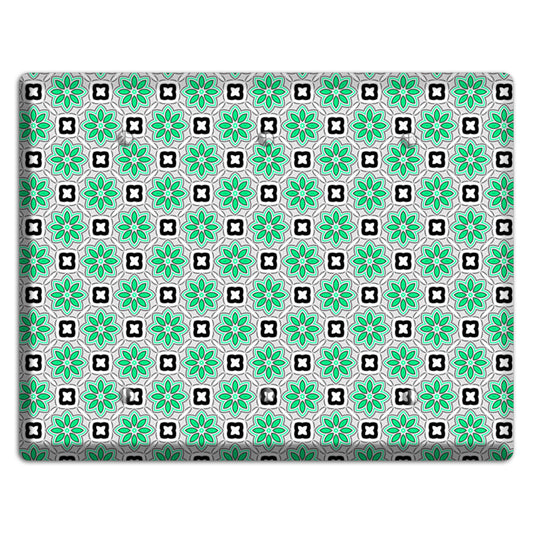 Green Foulard 6 3 Blank Wallplate