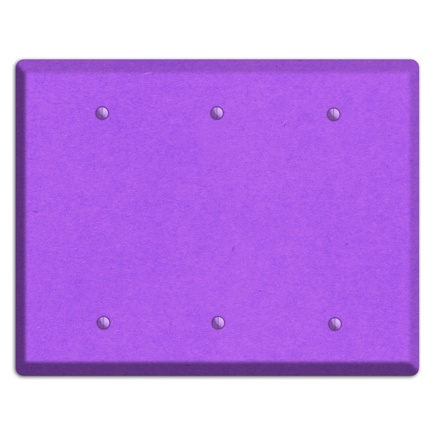 Dark Orchid Kraft 3 Blank Wallplate