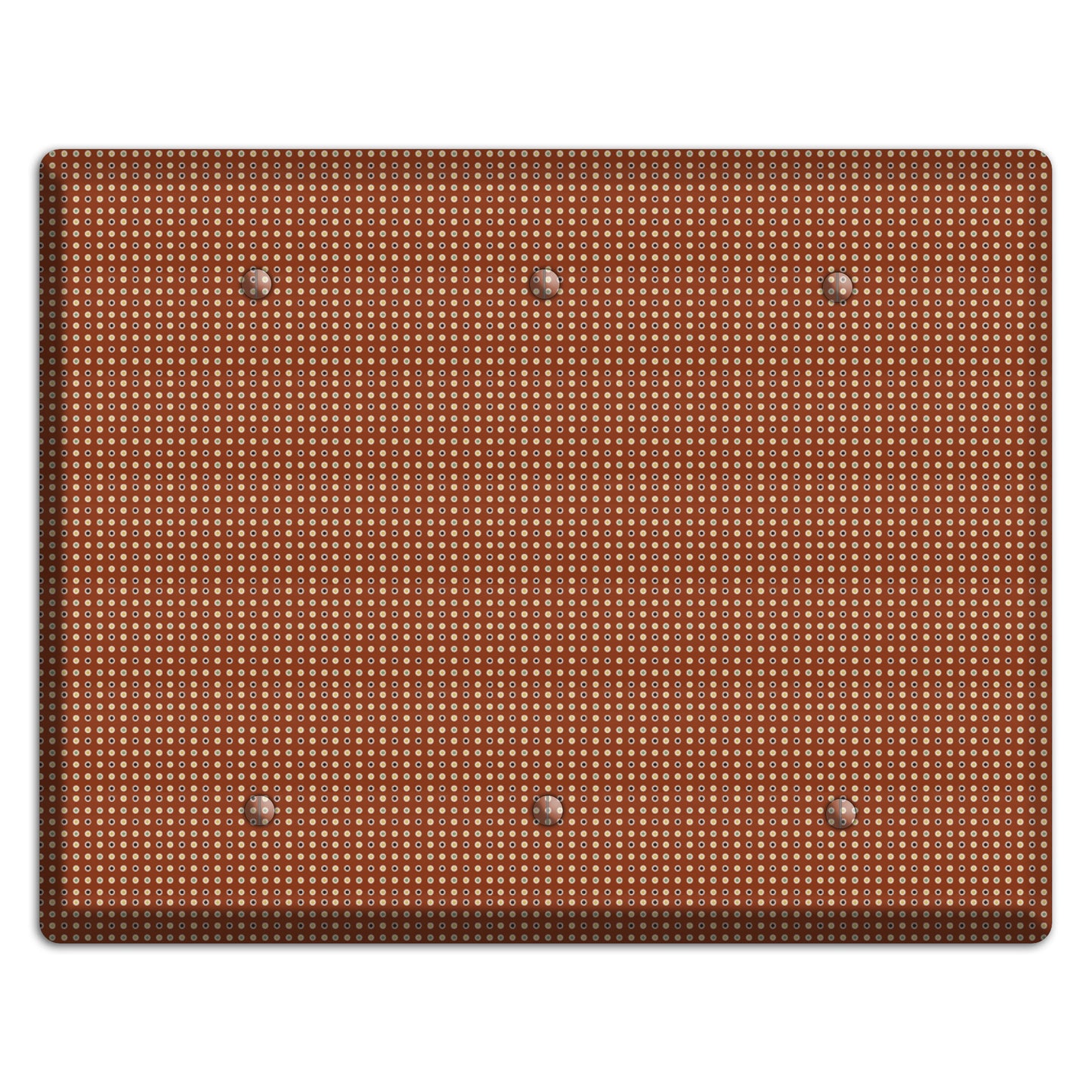 Maroon Weave 3 Blank Wallplate