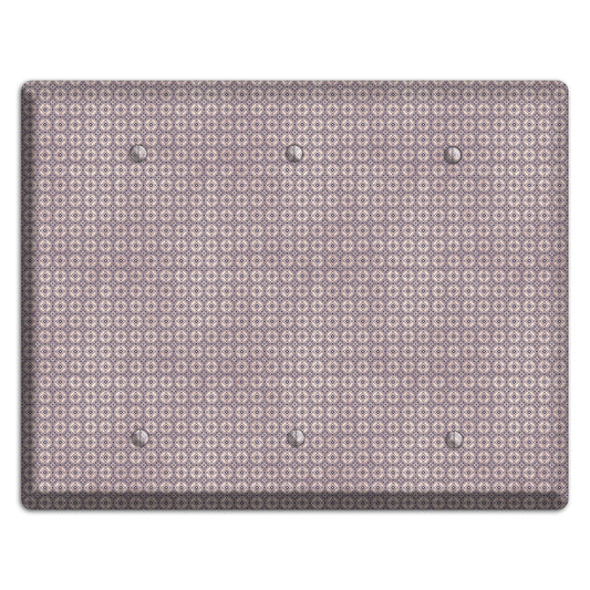 Multi Dusty Mauve Arabesque 3 Blank Wallplate