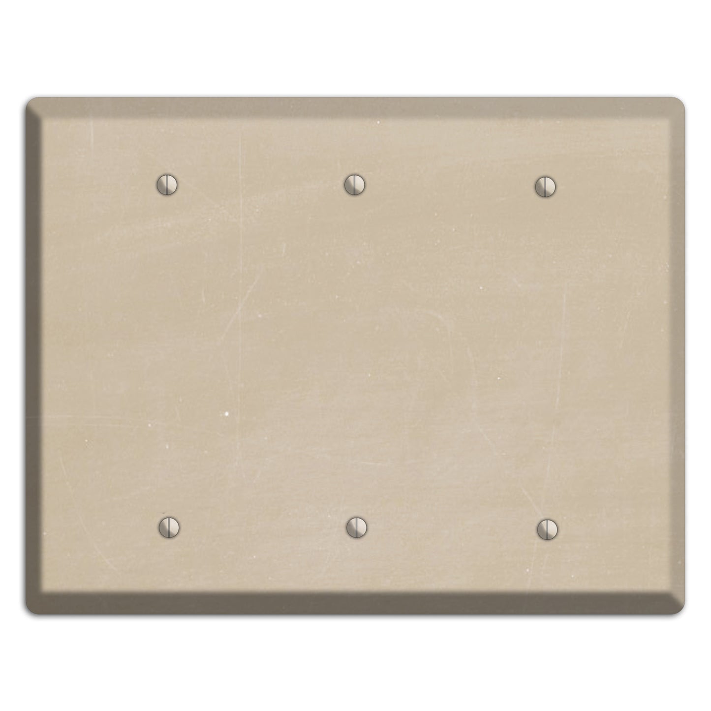 Chalk Tan 3 Blank Wallplate