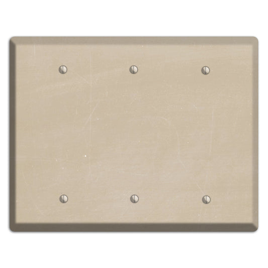 Chalk Tan 3 Blank Wallplate