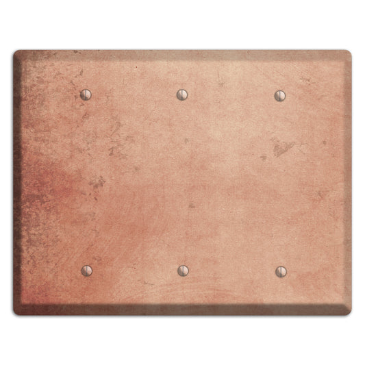 Tan Vintage Grunge 3 Blank Wallplate