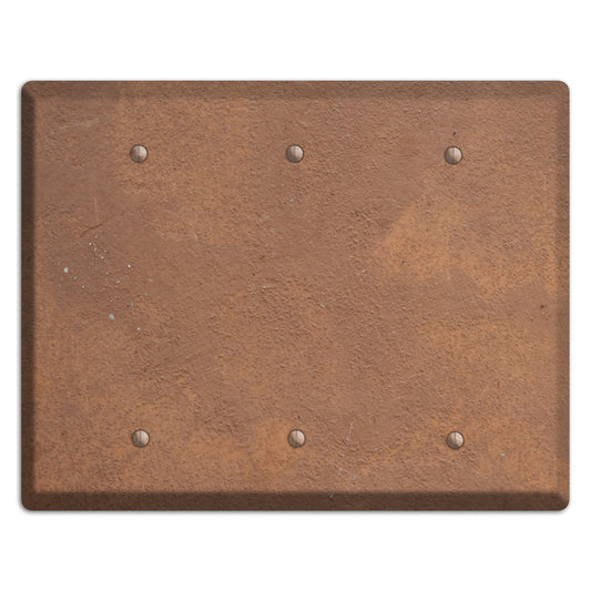 Brown Concrete 3 Blank Wallplate