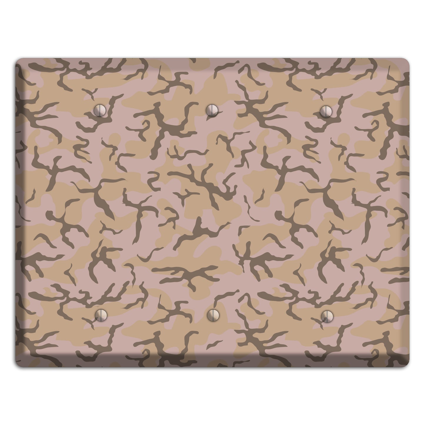 Woodland Camo 3 Blank Wallplate