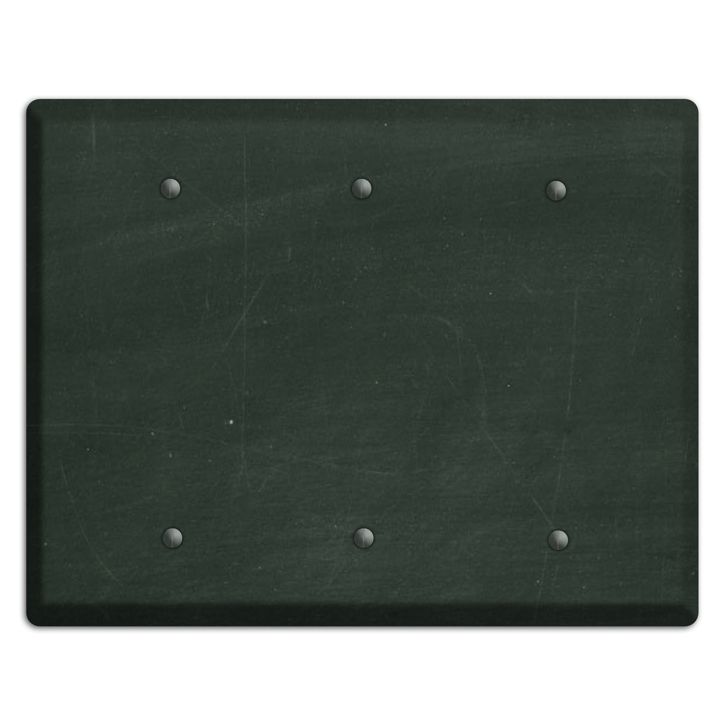 Chalk Black 3 Blank Wallplate