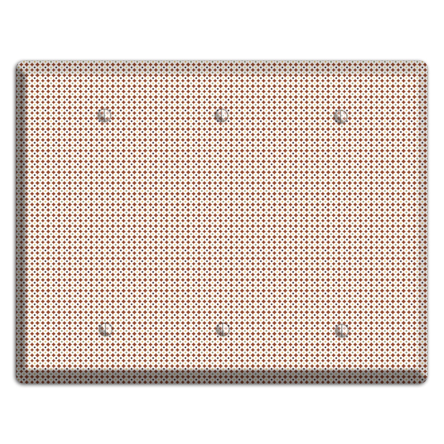 Beige Weave 3 Blank Wallplate