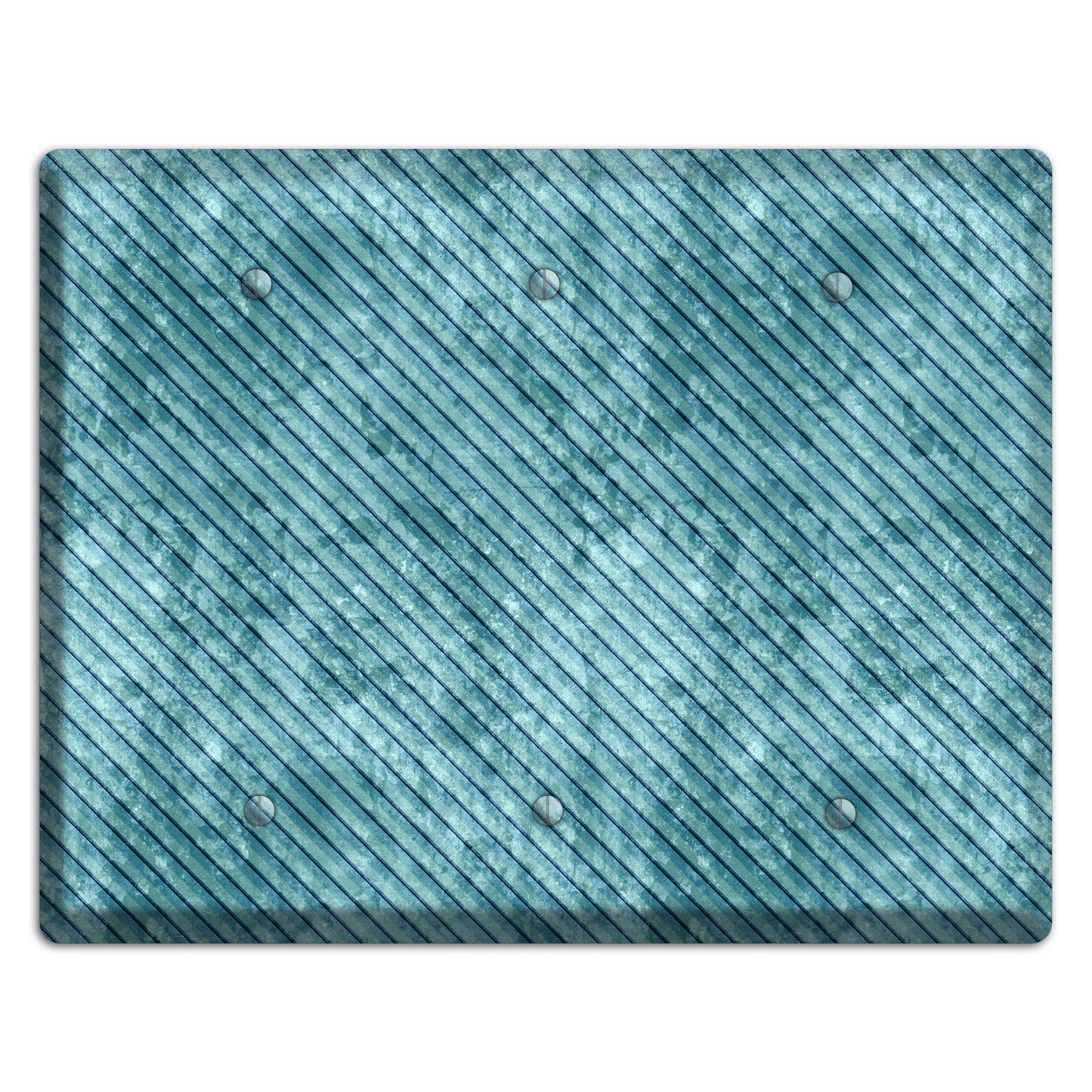 Turquoise Denim 3 Blank Wallplate