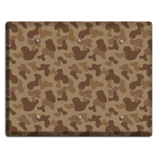 Jungle Brown Camo 3 Blank Wallplate