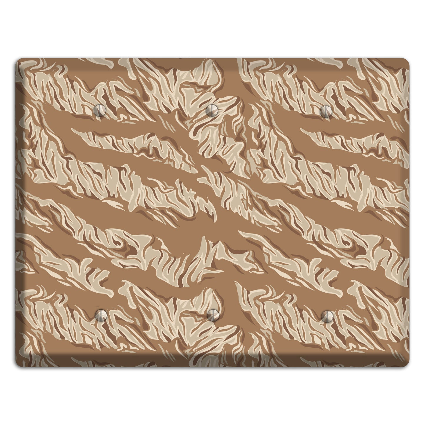 Desert Tiger Camo 3 Blank Wallplate