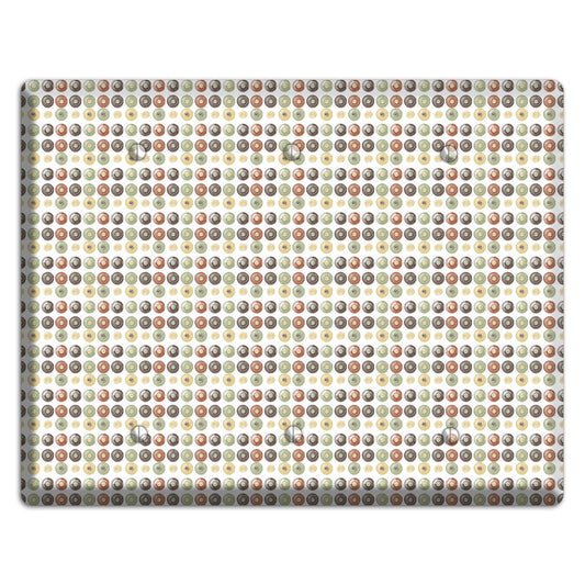 Multo Color Tiled Dots 3 Blank Wallplate