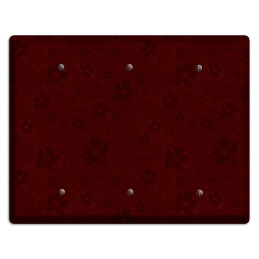 Maroon Grunge Suzani 2 3 Blank Wallplate