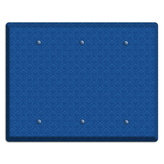 Blue Cartouche 3 Blank Wallplate