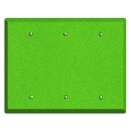 Kelly Green Kraft 3 Blank Wallplate