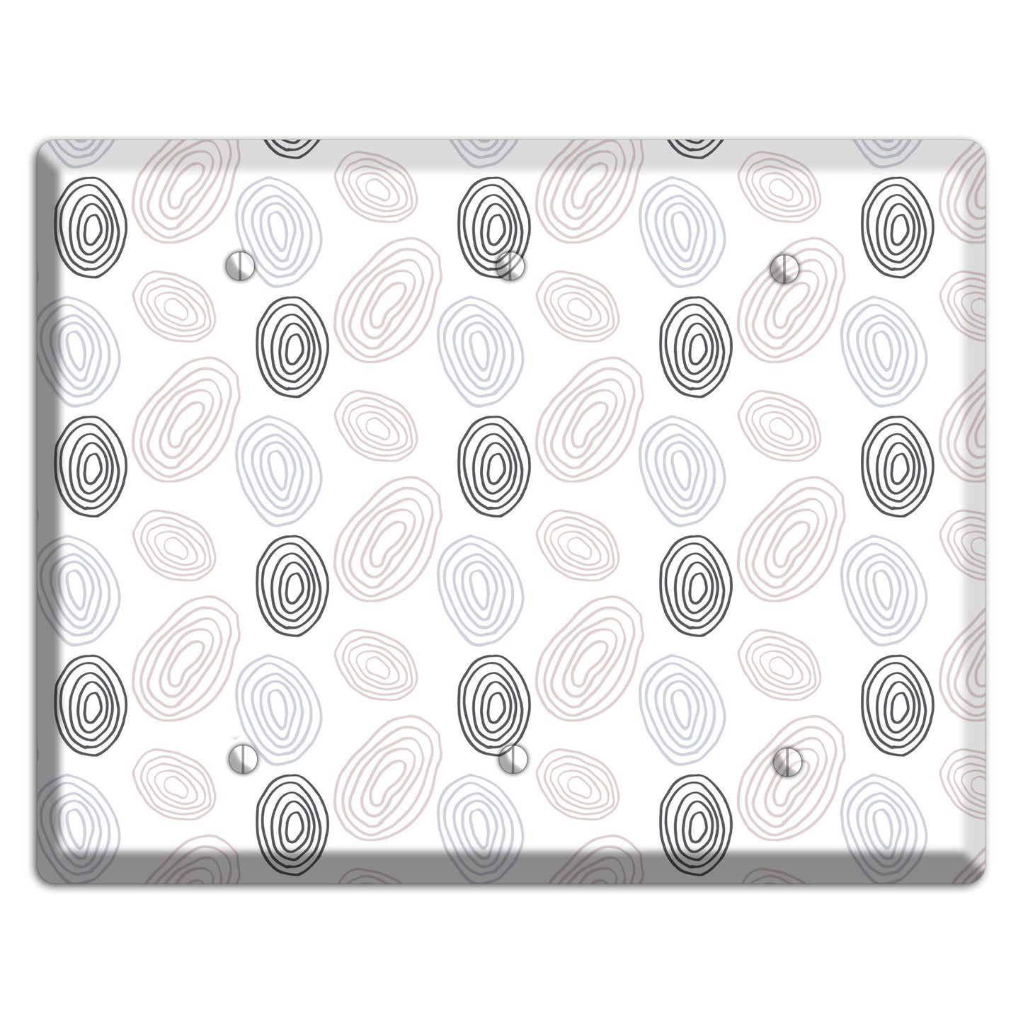 Abstract 4 3 Blank Wallplate