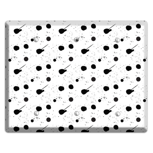 Ink Drops 6 3 Blank Wallplate