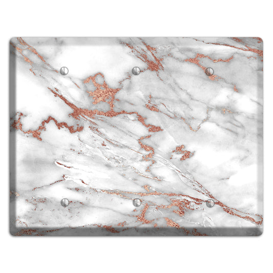 Sanguine Brown Marble 7 3 Blank Wallplate