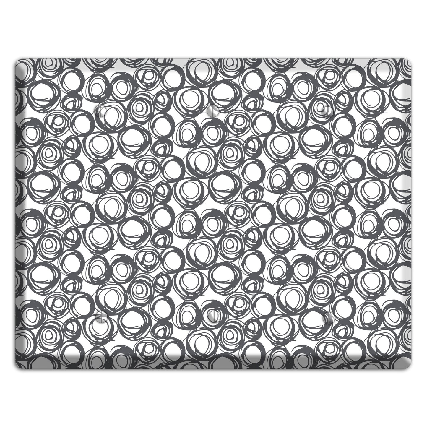 Abstract 24 3 Blank Wallplate