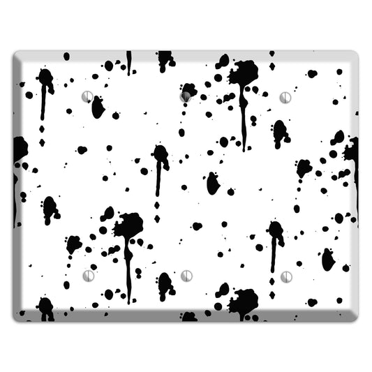 Ink Drips 1 3 Blank Wallplate