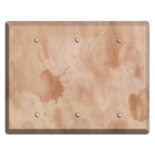 Aged Paper 2 3 Blank Wallplate