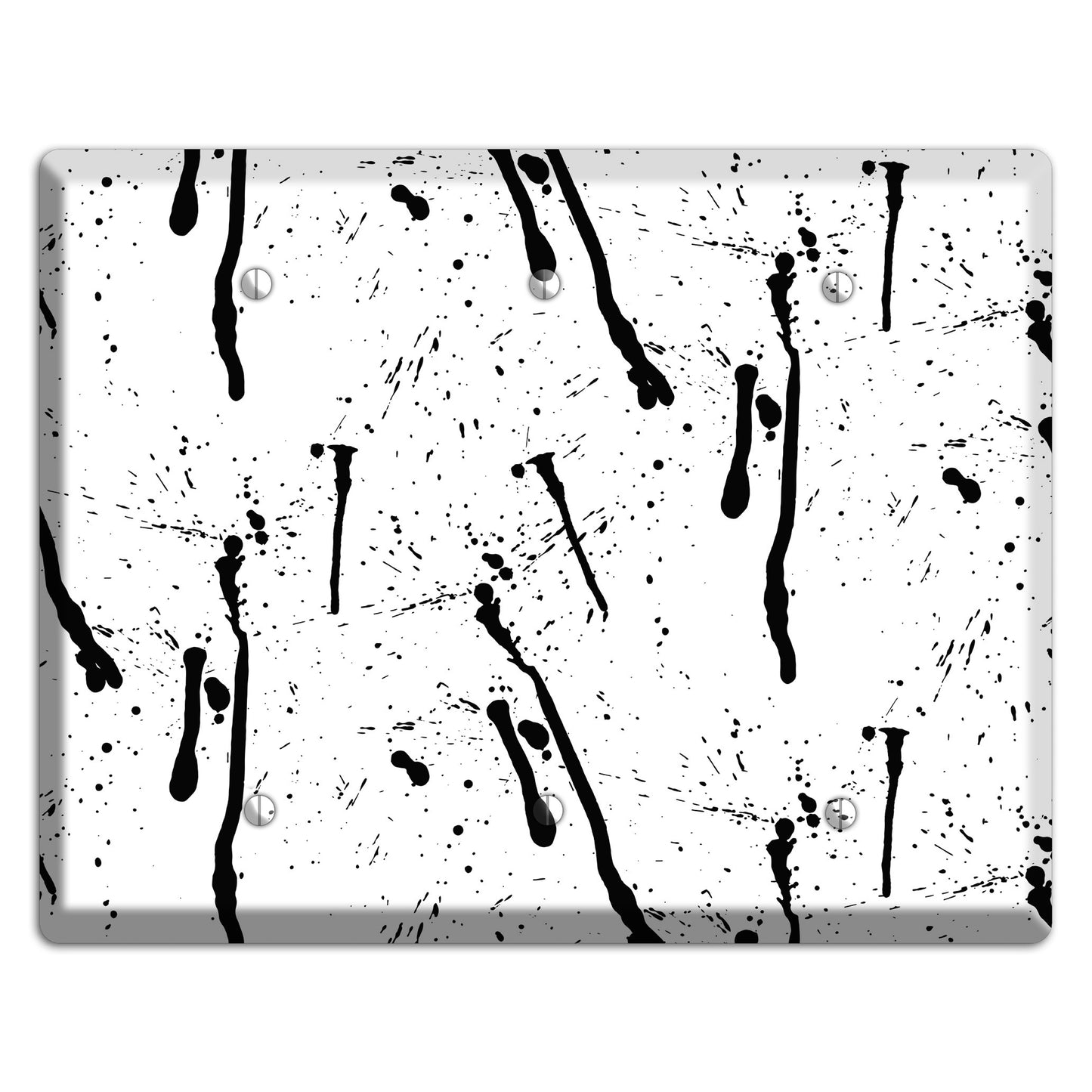 Ink Drips 4 3 Blank Wallplate