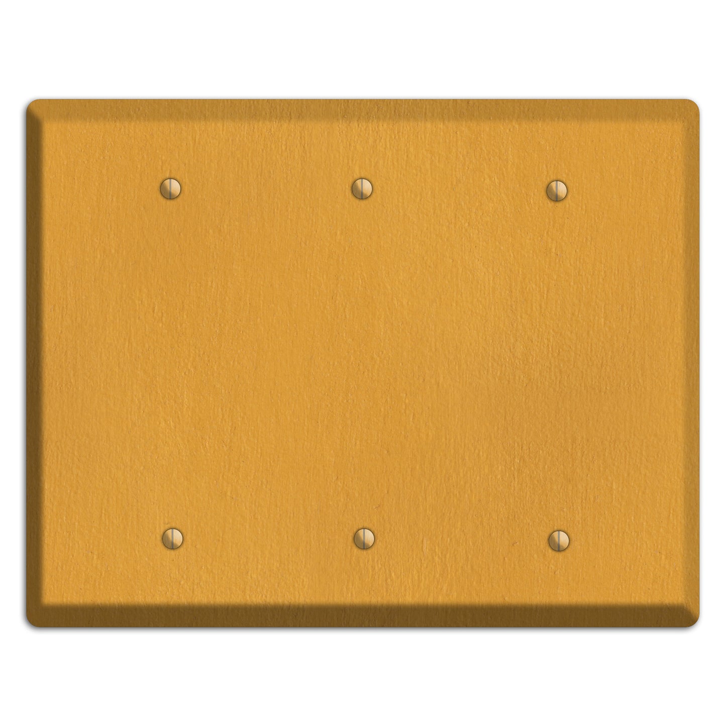 Stucco Yellow 3 Blank Wallplate