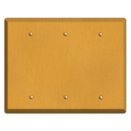 Stucco Yellow 3 Blank Wallplate