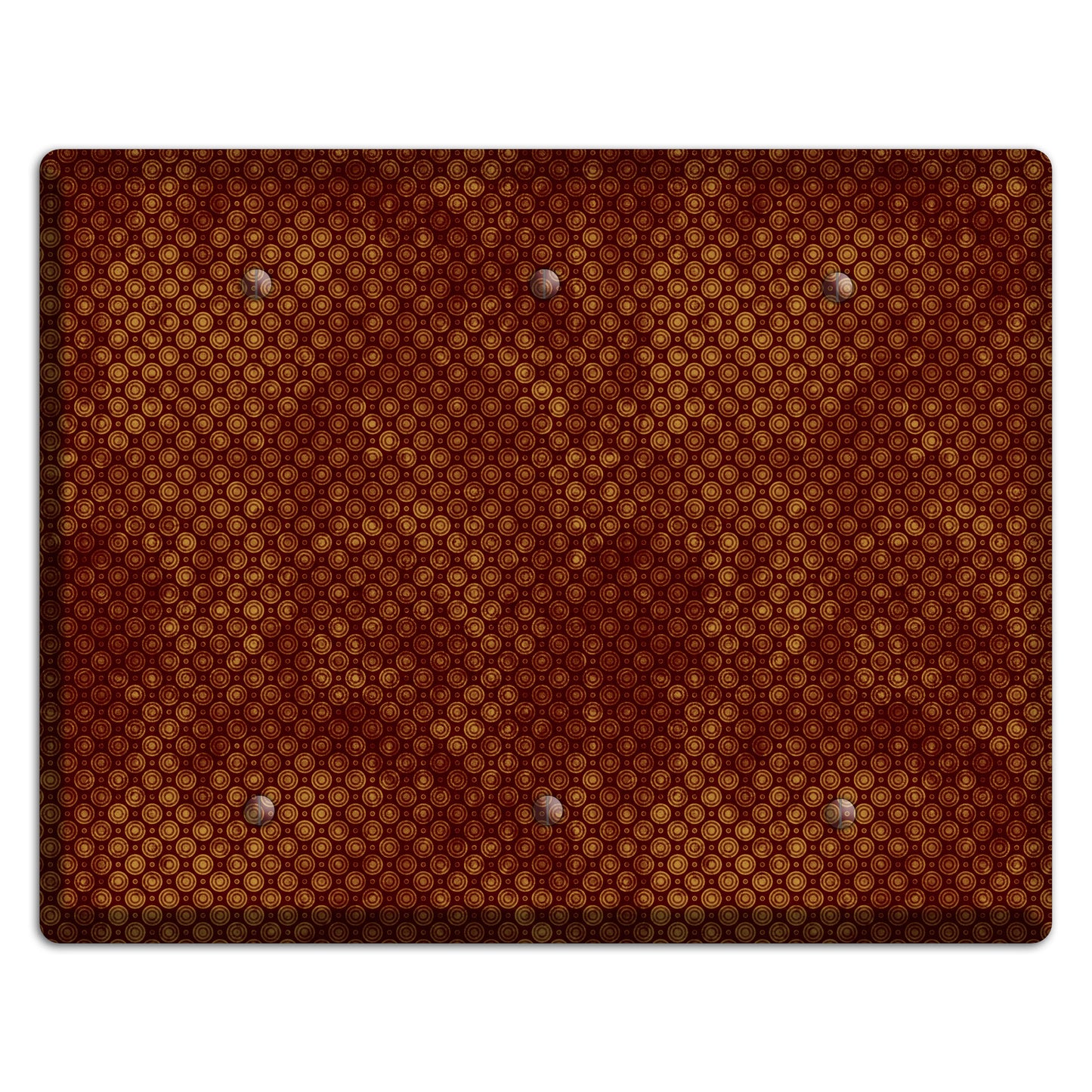 Maroon Tiny Circles 3 Blank Wallplate