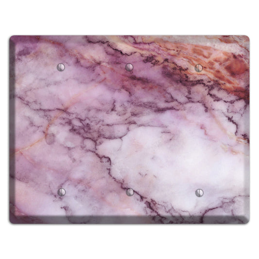 Lily Marble 3 Blank Wallplate