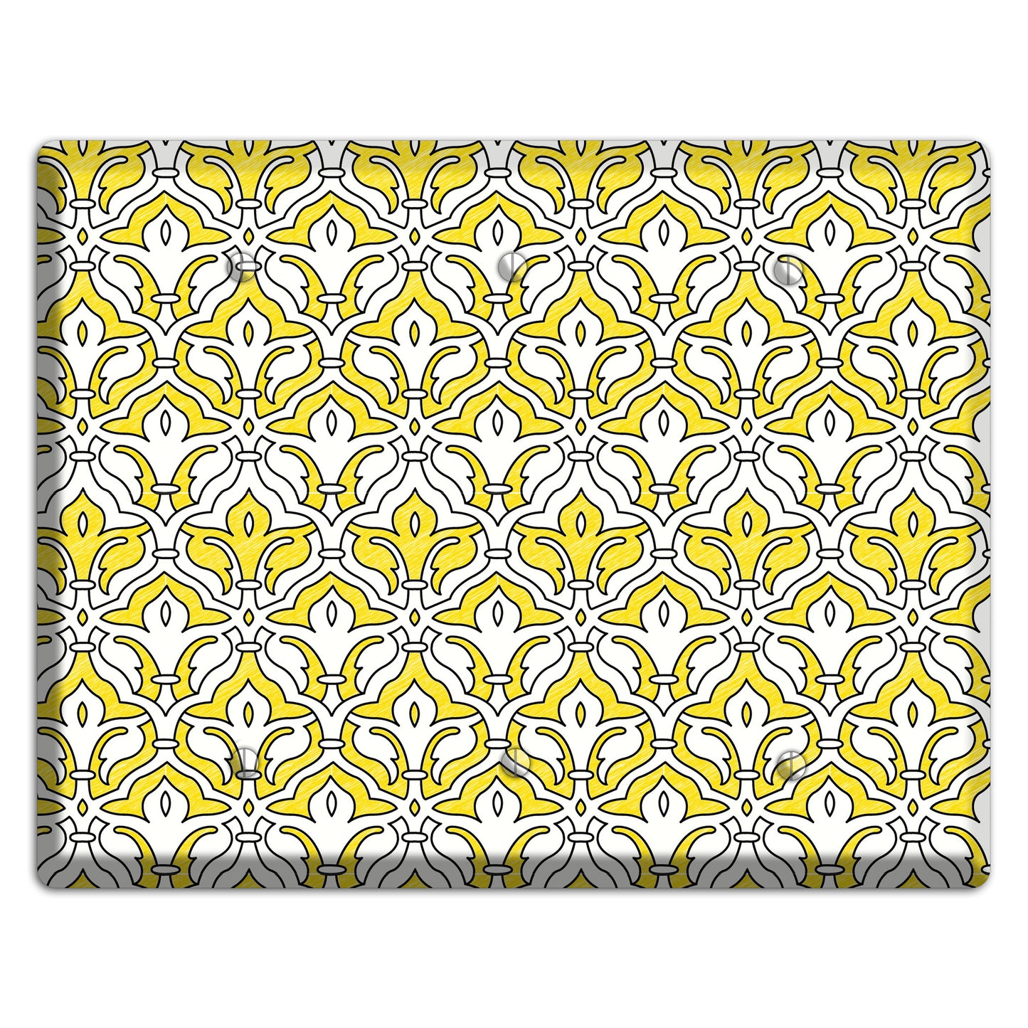 Yellow Scallop Tapestry 3 Blank Wallplate