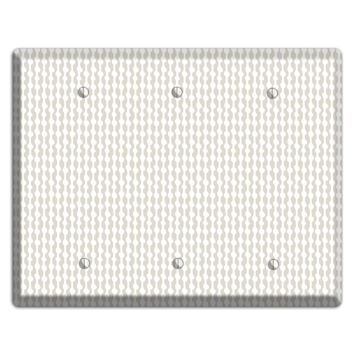 Simple Scandanavian Style C 3 Blank Wallplate