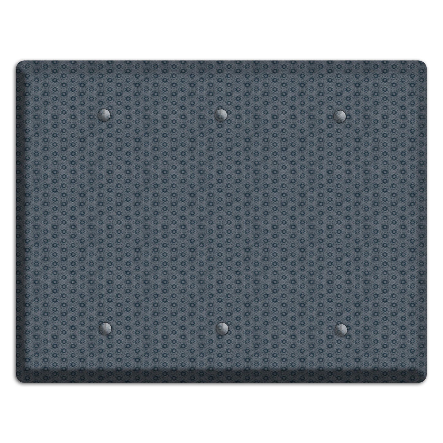 Blue Grey Foulard 3 Blank Wallplate