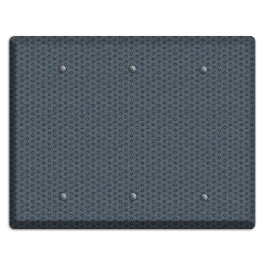 Blue Grey Foulard 3 Blank Wallplate