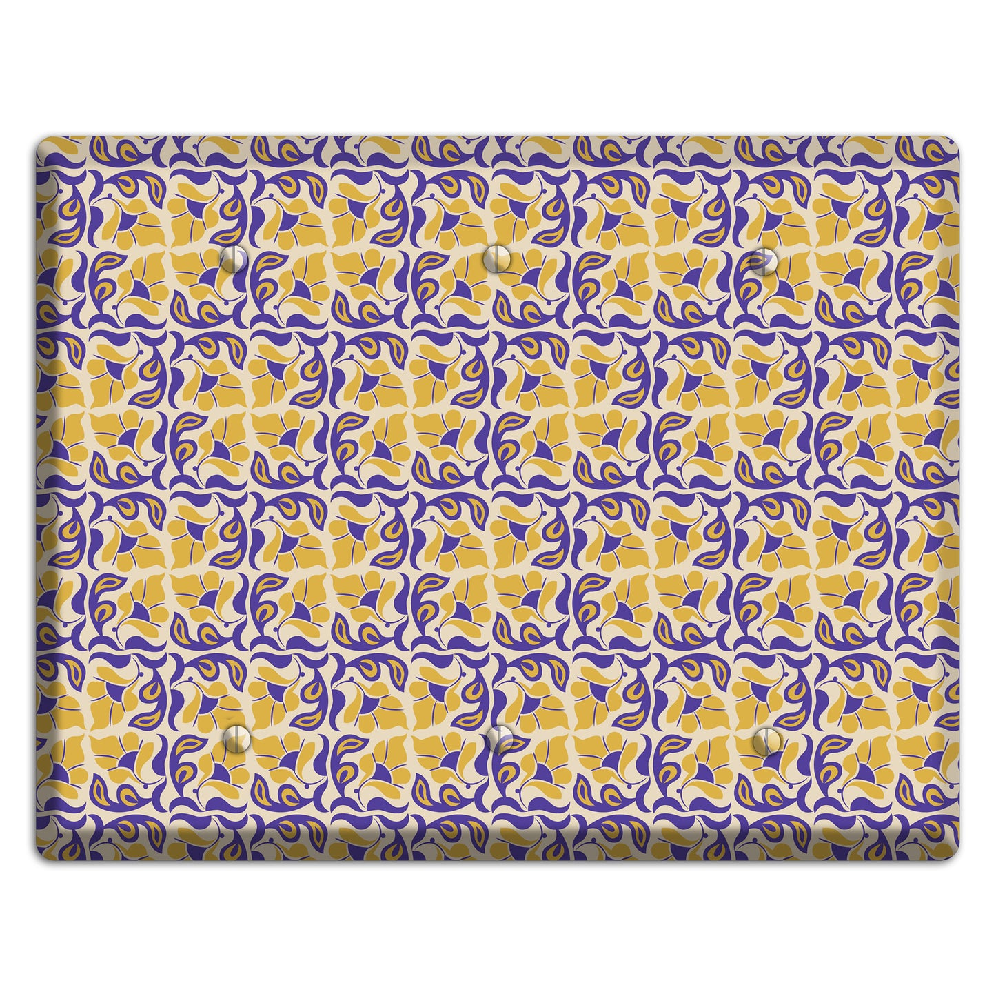 Nouveau Floral 3 Blank Wallplate