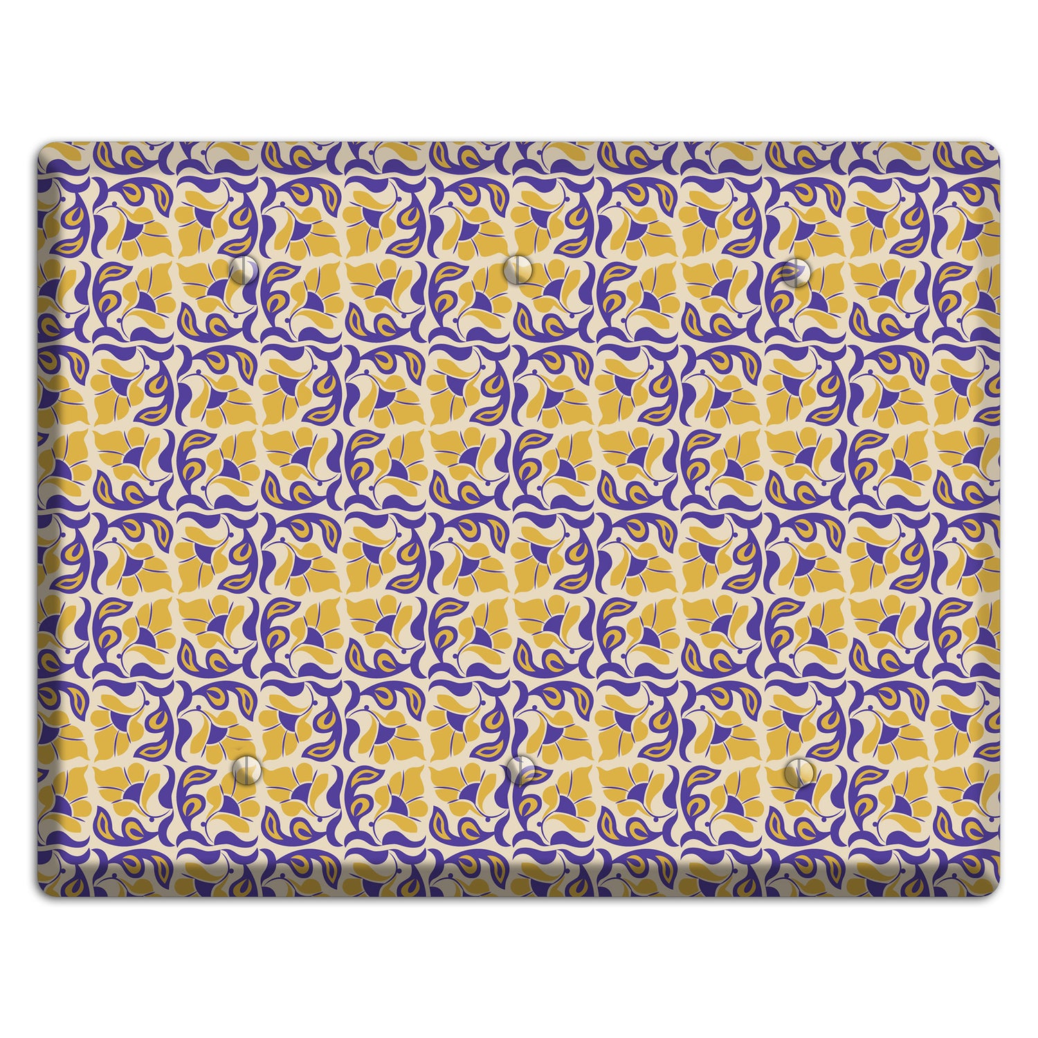 Nouveau Floral 3 Blank Wallplate