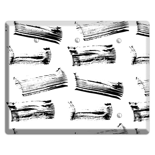 Ink Brushstrokes 1 3 Blank Wallplate