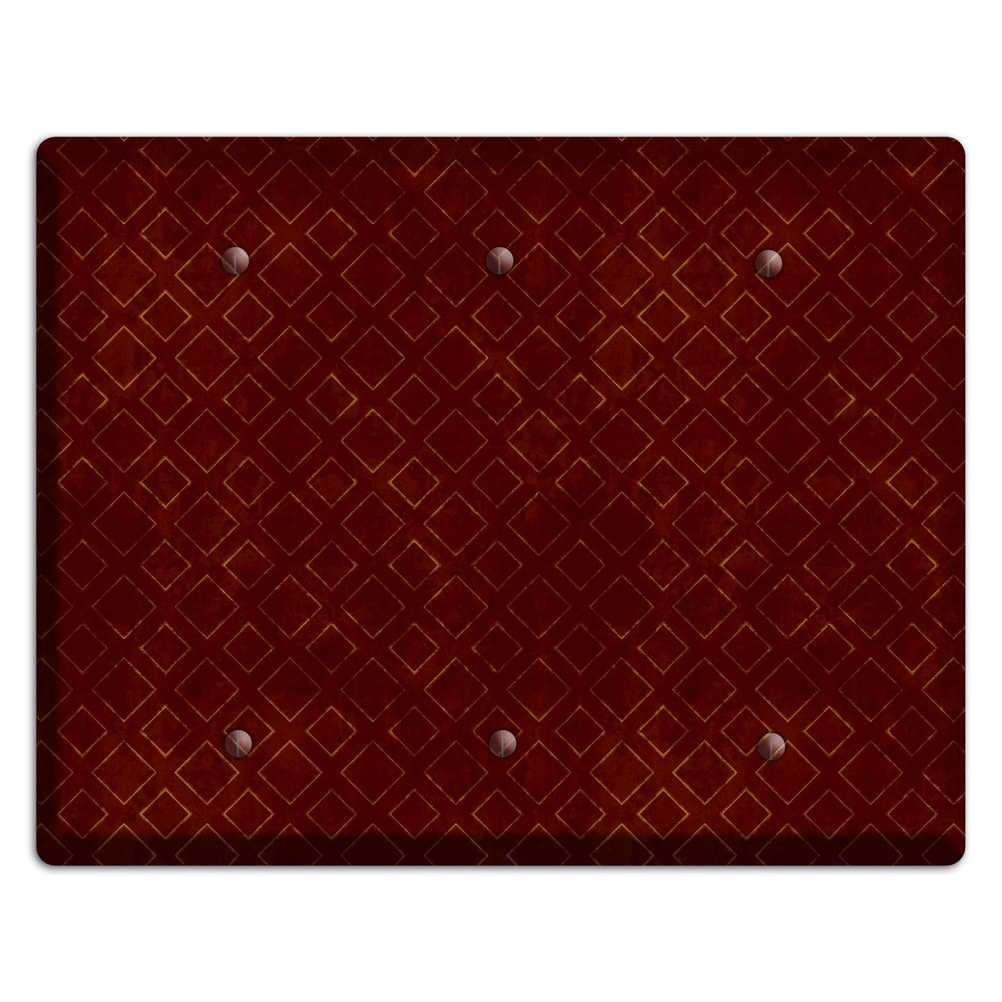 Maroon Diamonds 3 Blank Wallplate