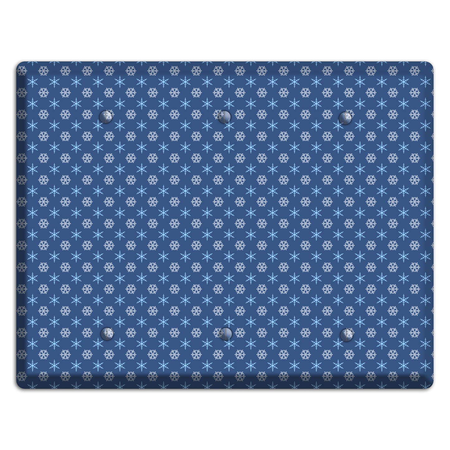 Blue Foulard 3 Blank Wallplate