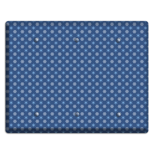 Blue Foulard 3 Blank Wallplate