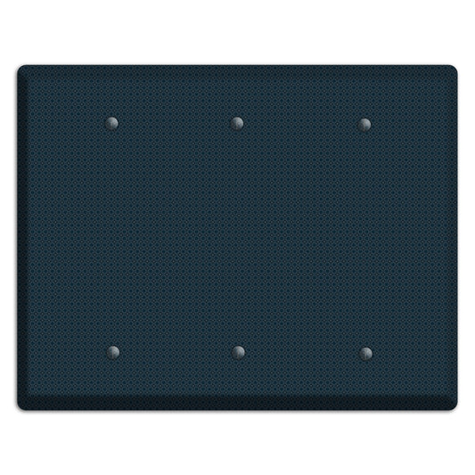 Navy Foulard 3 Blank Wallplate