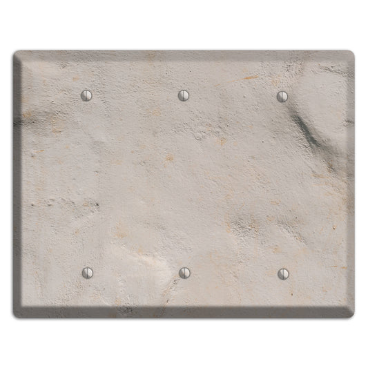 Trowled Concrete 3 Blank Wallplate